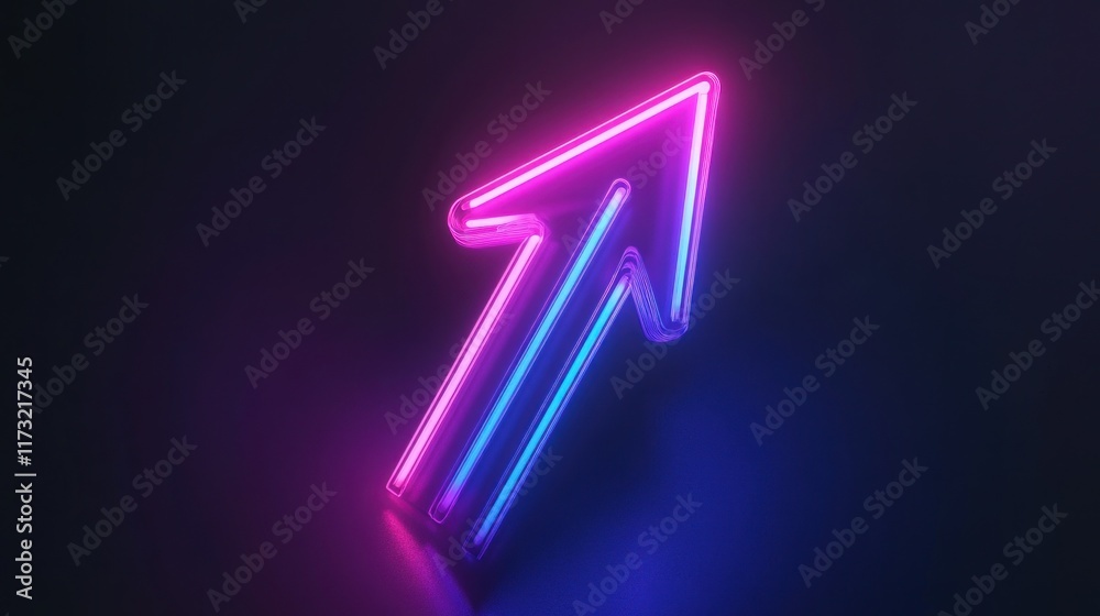 Neon Arrow Upwards Neon Arrow Upwards