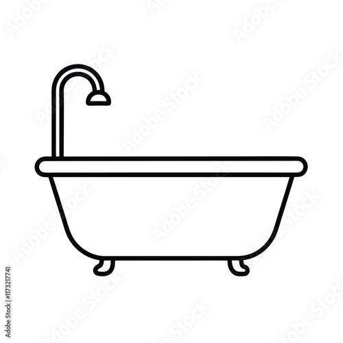 bath tub with foam