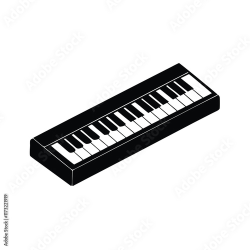 piano keys vector illustration