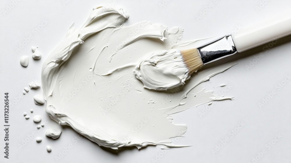 White Paint Brush Stroke Texture White Paint Brush Stroke Texture