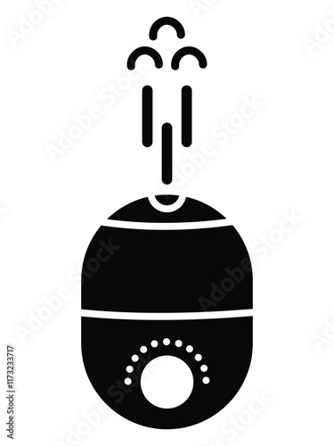 Humidifier icon. Room humidifier icon in trendy flat style isolated on white background. Climate control. Vector illustration.