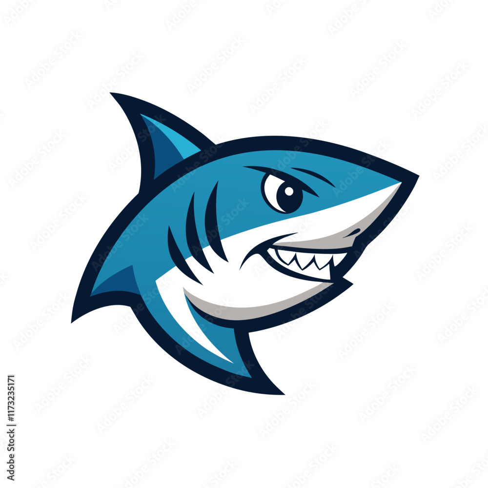 Obraz premium shark isolated on white