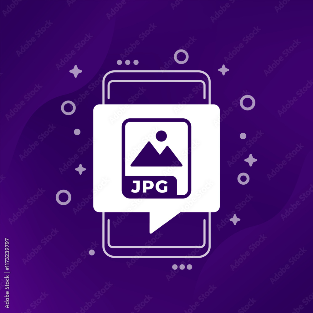 Jpg file, vector icon with a smart phone Jpg file, vector icon with a smart phone