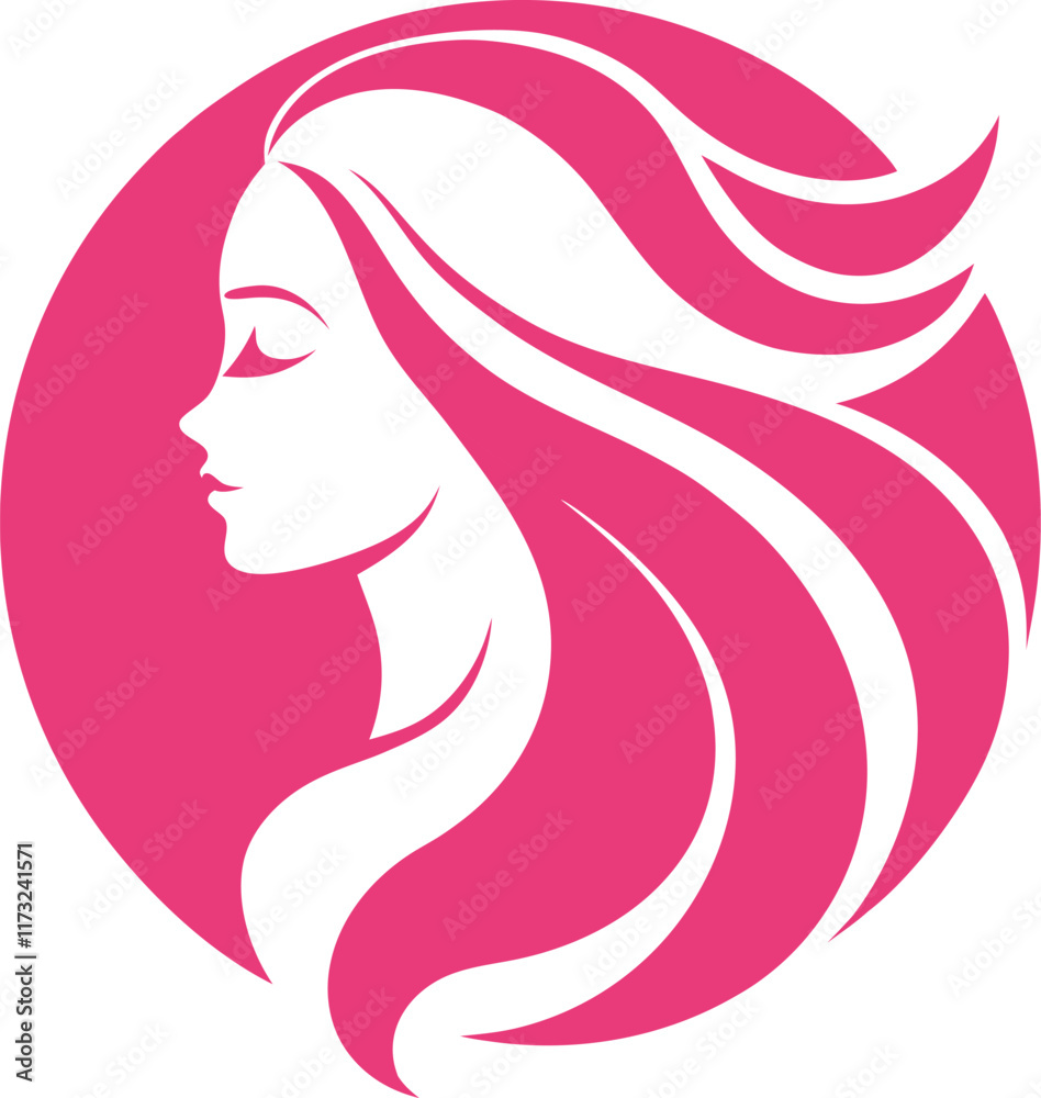 woman face Logo for a beauty parlour, simple clean logo, Creative Logo Icon, woman face Logo for a beauty parlour, simple clean logo, Creative Logo Icon,