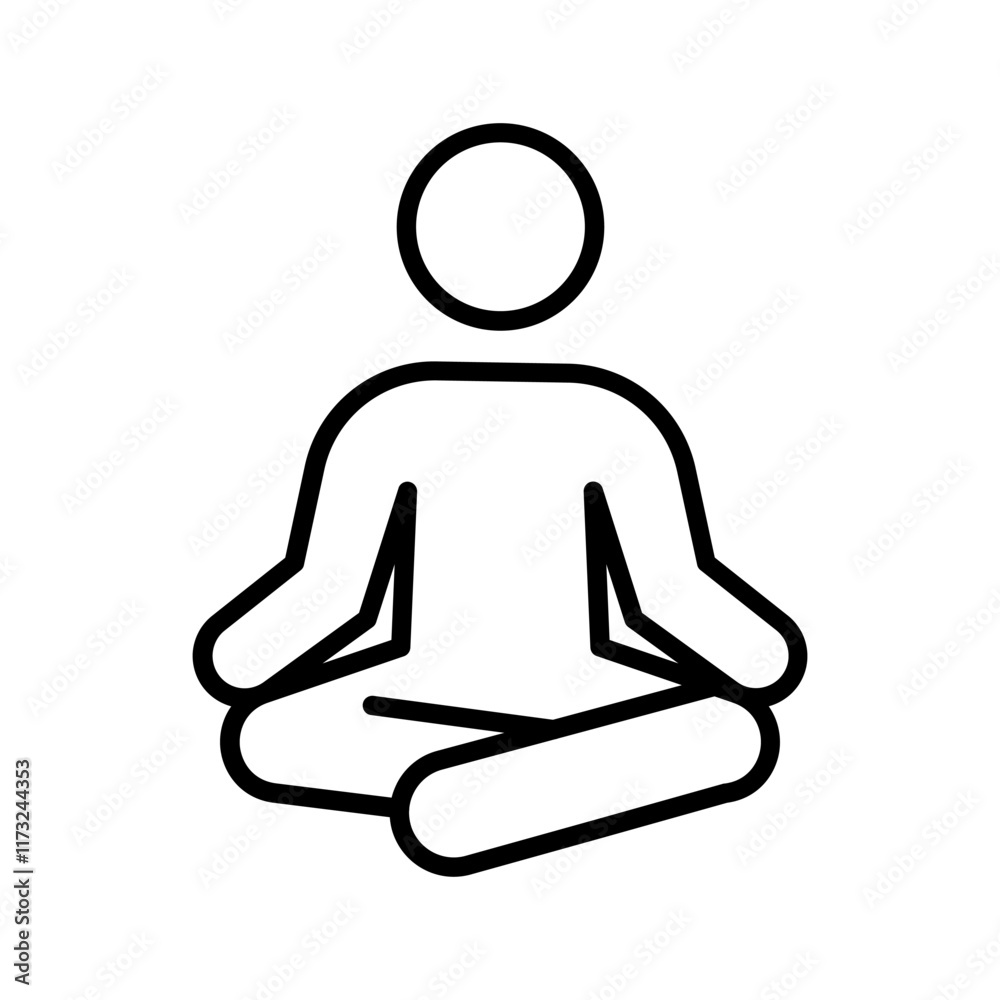 Relaxation Vector Icon Relaxation Vector Icon
