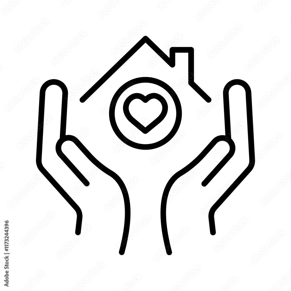 Obraz premium Rent Assistance Vector Icon