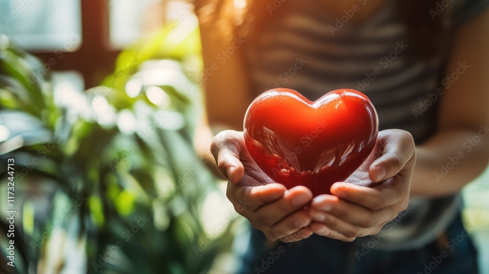 Heart Symbol of Love and Care in Hands Heart Symbol of Love and Care in Hands
