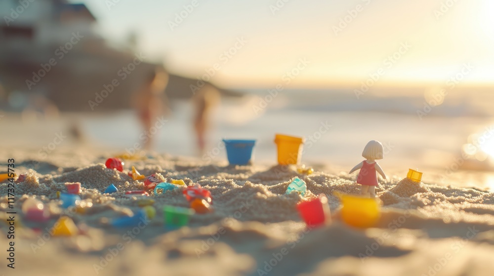 Microplastics Cleanup on a Sunny Beach Microplastics Cleanup on a Sunny Beach