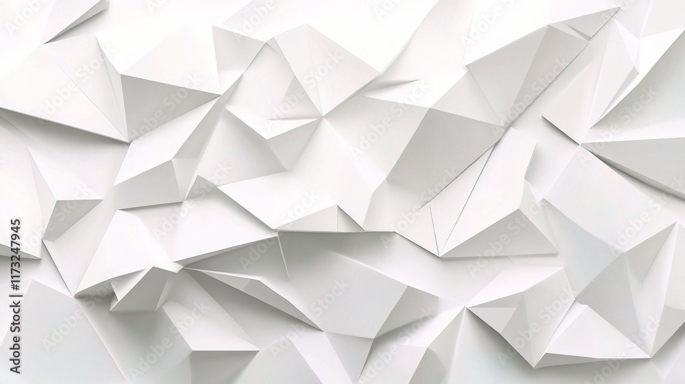 3D Abstract White Background with Geometric Shapes and Textures 3D Abstract White Background with Geometric Shapes and Textures