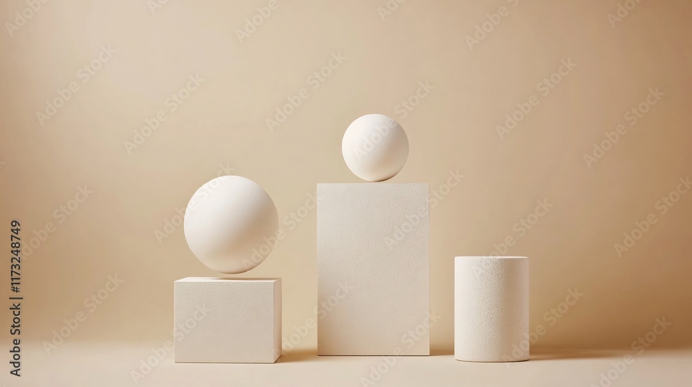 Minimal Abstract Shapes and Soft Lighting Gradient Background for Design Minimal Abstract Shapes and Soft Lighting Gradient Background for Design