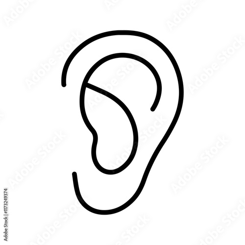 Ear Vector Icon