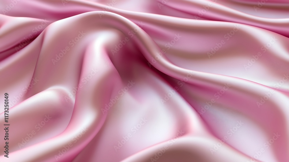 Obraz premium Pink silk fabric texture, elegant drapes, soft folds, background, design.