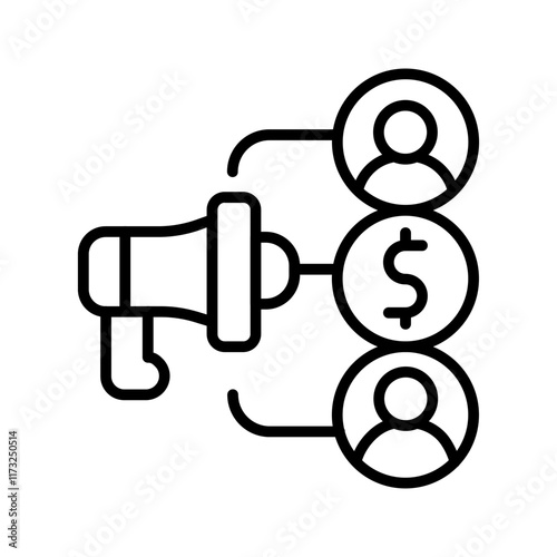 Affiliate Marketing Vector Icon