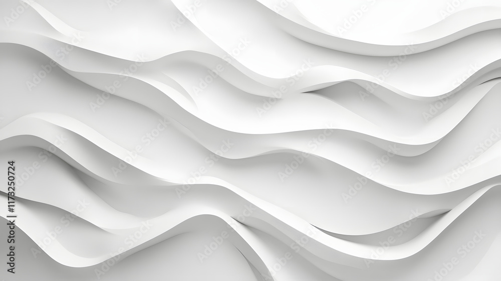 Abstract White Wavy Architectural Design Background Abstract White Wavy Architectural Design Background