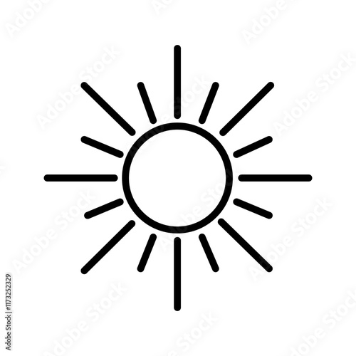 Summer Sun Vector Icon