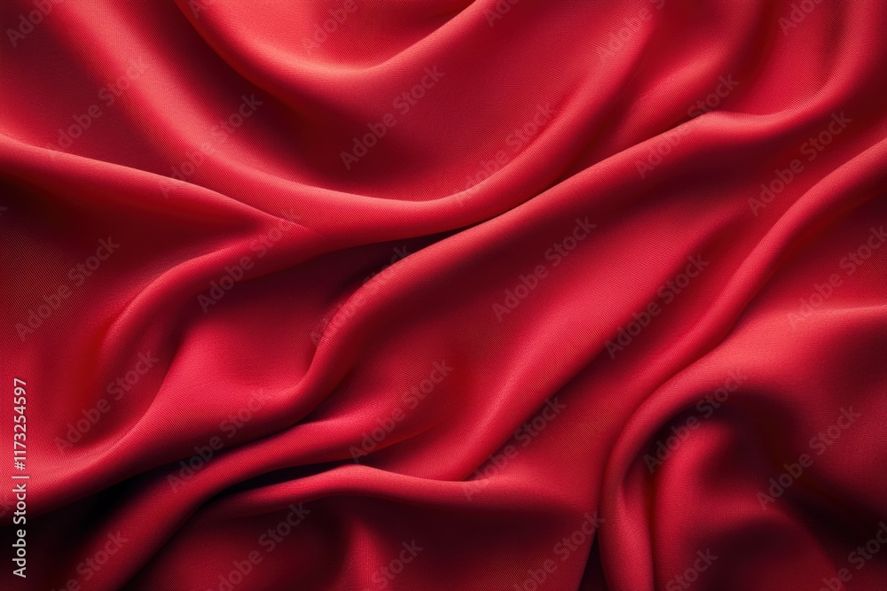 Obraz premium Elegant red suede texture fashion design textiles studio setting close-up view luxurious feel