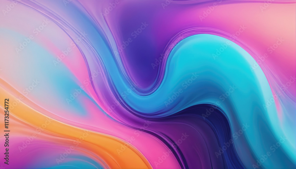 Colorful abstract waves creating a mesmerizing visual experience in vibrant hues Colorful abstract waves creating a mesmerizing visual experience in vibrant hues