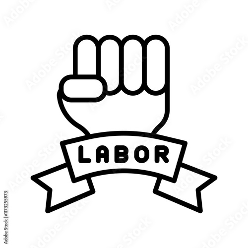 Labor Day March Vector Icon