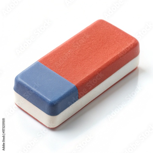 red sponge isolated on white