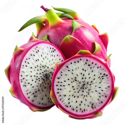 dragon fruit isolated on white background