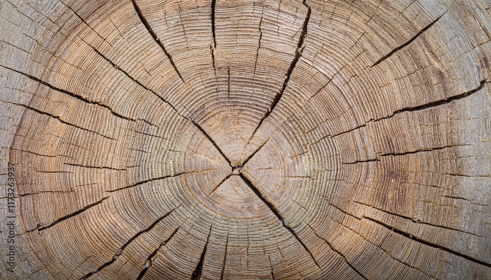 Fototapeta premium Close-up of Tree Rings: A Detailed Look at Nature's Time Capsule