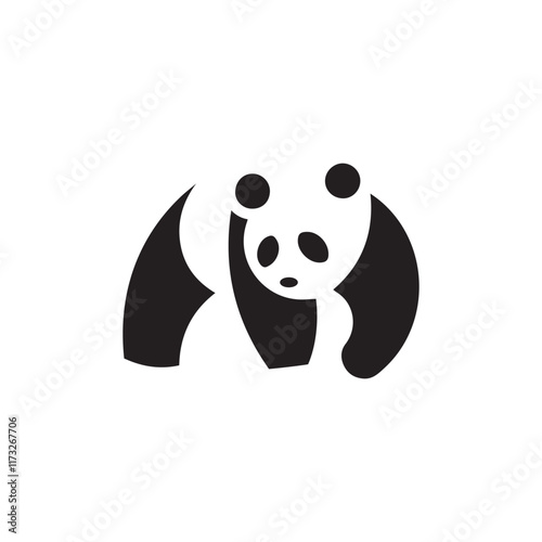 Panda Clipart, Cute Animal. cute panda illustration vector, panda logo, panda icon, panda symbol, panda design, panda vector, panda logo vector illustration, Panda Logo Vector illustration of panda.