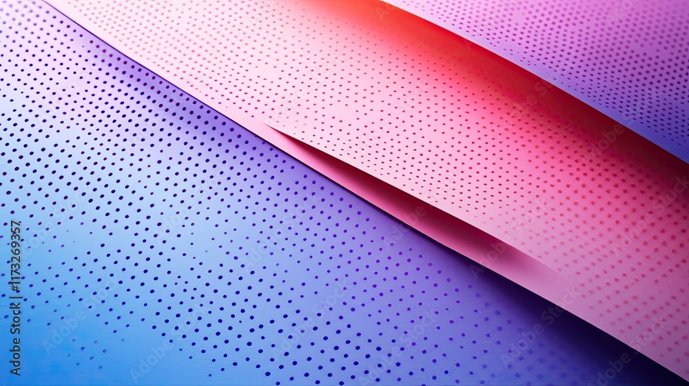 Paper Halftone Print Effect Mockup -