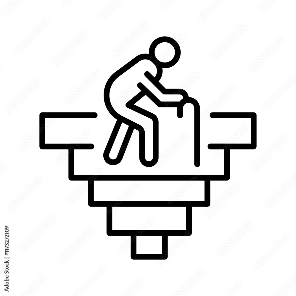Aging in Place Vector Icon Aging in Place Vector Icon