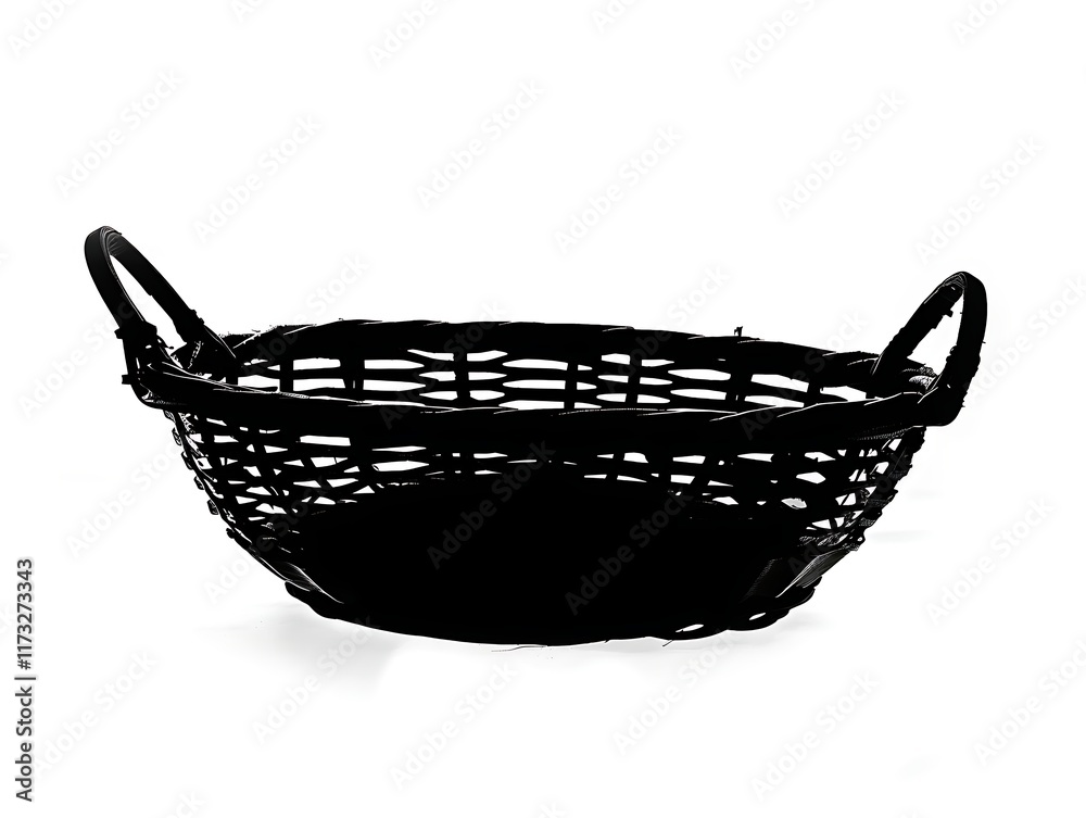 Fototapeta premium steamer basket silhouette