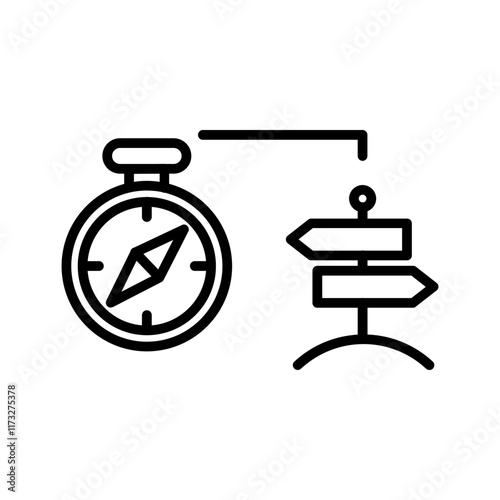 Orienteer Vector Icon