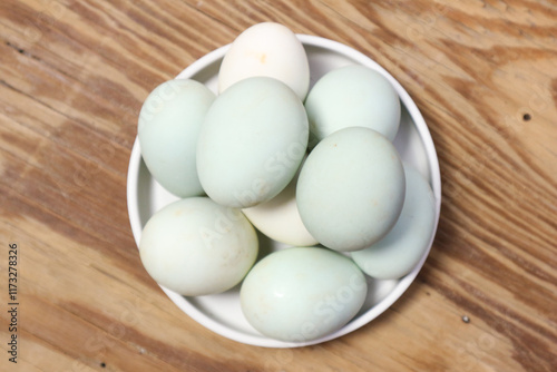 A Bowl of Pastel-Colored Eggs