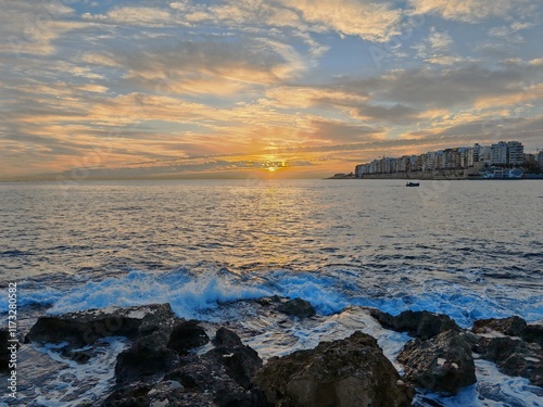 Sunrise at the sea