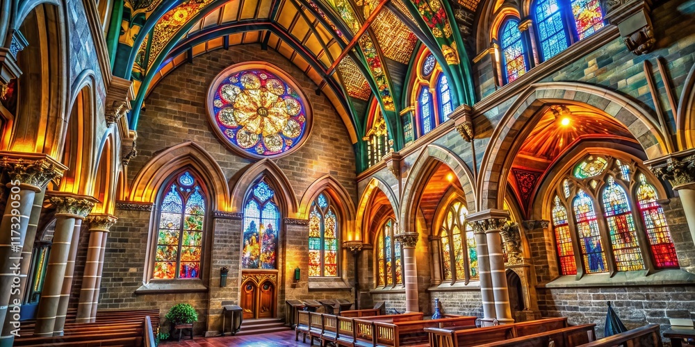 Fototapeta premium Holy Trinity Church Portrait Photography: Serene Religious Architecture