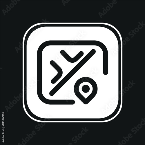 tactical map stock vector icon 