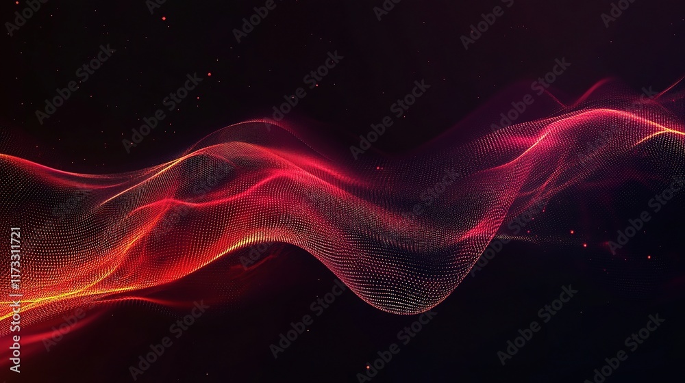 Fototapeta premium Abstract Technology Concept with Glowing Lines and Digital Effects