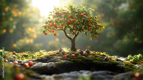 Celebrating the Essence of New Beginnings on Tu BiShvat: A Landscape of Saplings and Fruitful Prosperity