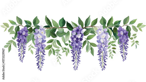International women's day celebration 2025 happy wisteria flower illustration