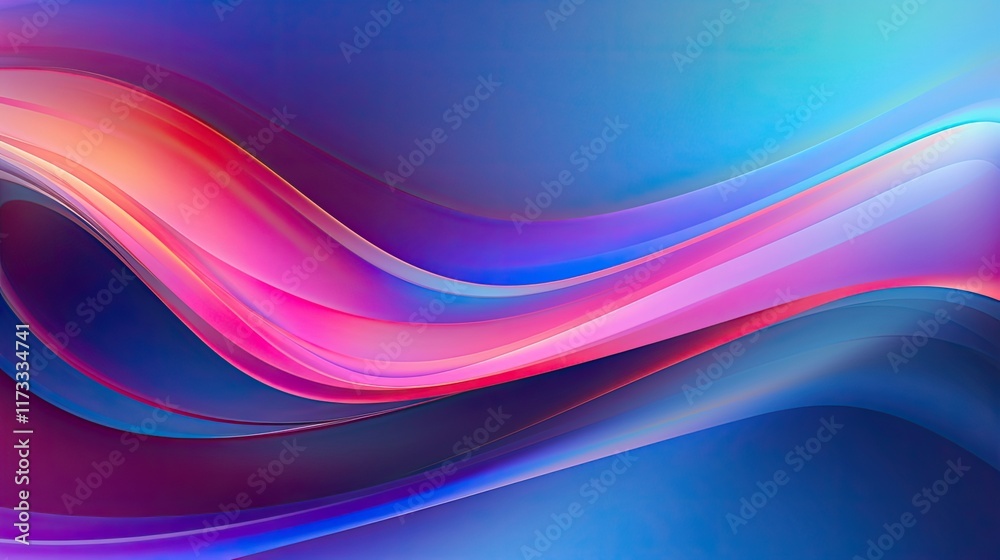 Iridescent, undulating surfaces reflecting a spectrum of colors and light. Iridescent, undulating surfaces reflecting a spectrum of colors and light.