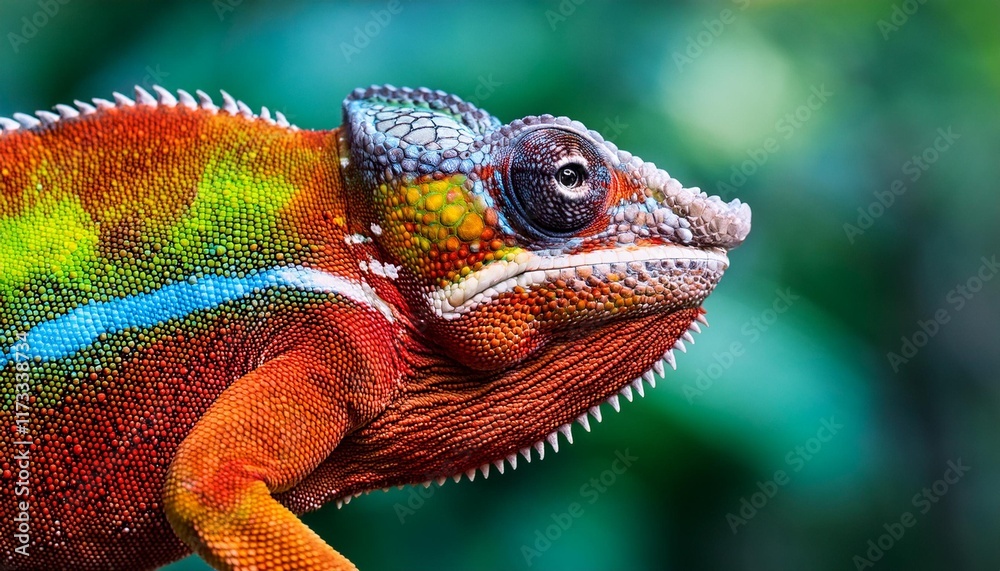 Fototapeta premium chameleon on a branch
