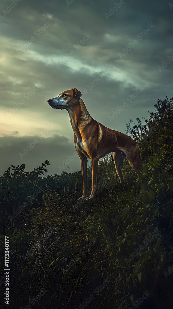 Majestic Hound: A Twilight Exploration of Freedom and Loyalty in Nature's Embrace Majestic Hound: A Twilight Exploration of Freedom and Loyalty in Nature's Embrace