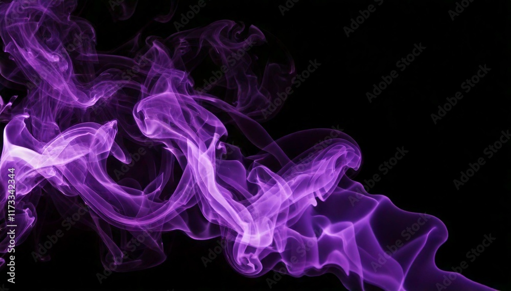 Fototapeta premium Generated image Color smoke on dark background