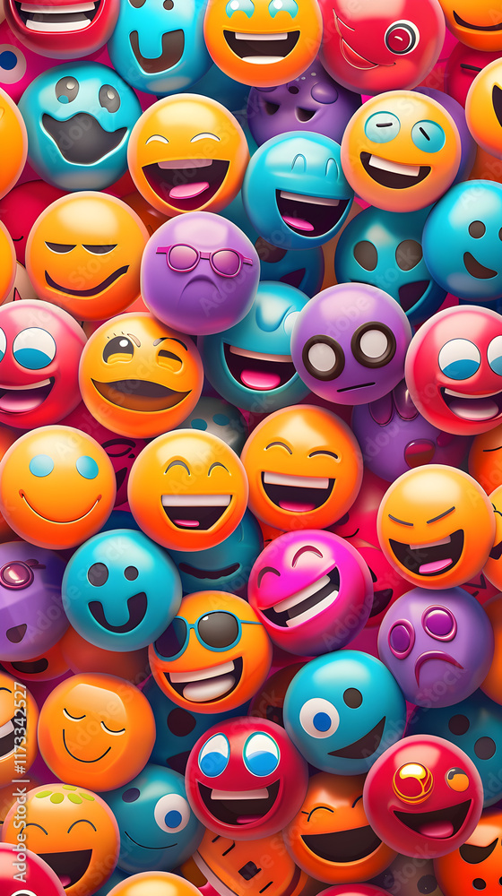 A Vibrant Collection of Joyful Happy Emoji Icons Spreading Positivity and Good Vibes A Vibrant Collection of Joyful Happy Emoji Icons Spreading Positivity and Good Vibes