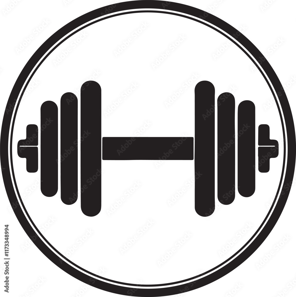 Gym icon and logo silhouette vector design. with gym elements illustration on a white background. Gym icon and logo silhouette vector design. with gym elements illustration on a white background.
