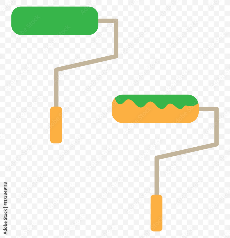 simple paint roller icon, simple style glyph design inspiration for any interface and purpose