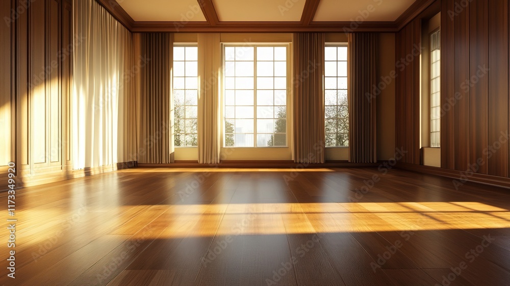 Obraz premium aesthetic room classic semi modern made from wood