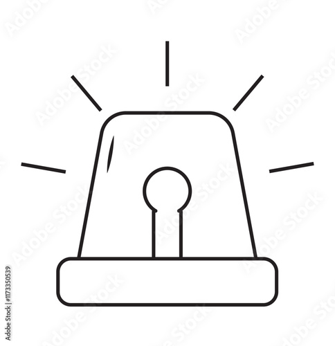 Print siren Solid icon
