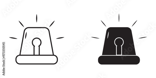 Print siren Solid icon