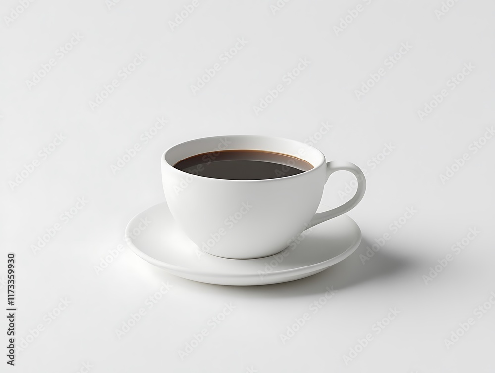 Freshly Brewed Cup of Black Coffee with Frothy Surface in a White Ceramic Mug on a Rustic Wooden Table for Morning Energy and Relaxation Themes Freshly Brewed Cup of Black Coffee with Frothy Surface in a White Ceramic Mug on a Rustic Wooden Table for Morning Energy and Relaxation Themes