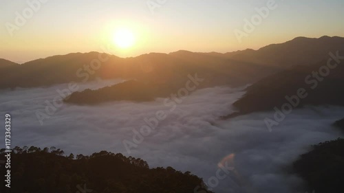 Sunset in the mountains