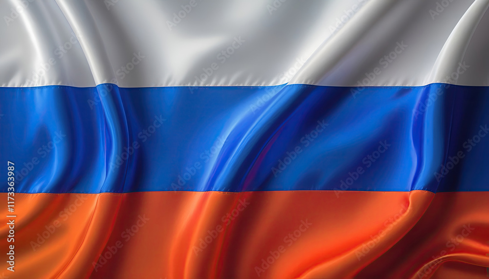 Fototapeta premium Russian flag for national Day or Independence Day of Russia